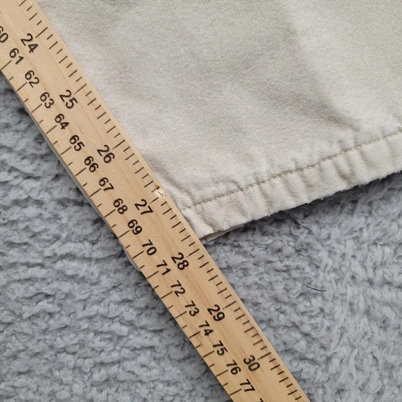 L.L.Bean Pants Womens 16 Tan Vintage Flannel Lined Pathfinder Straight Pockets - Picture 11 of 12